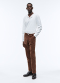 Brown corduroy trousers - P3VLAP-TP22-18