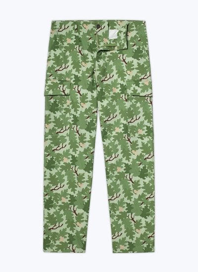 Men's green cotton and elastane trousers Fursac - P3BALI-BP08-40