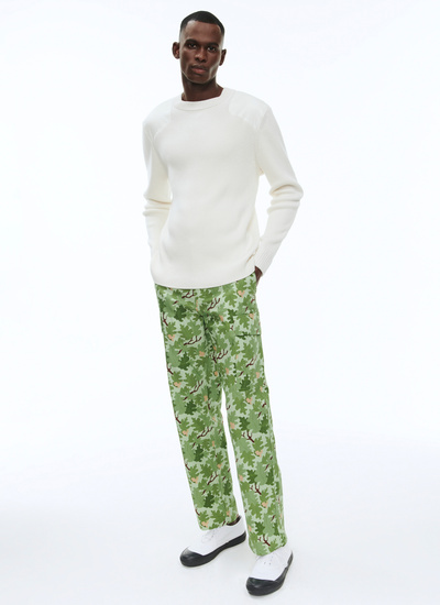 Men's camouflage print trousers Fursac - P3BALI-BP08-40