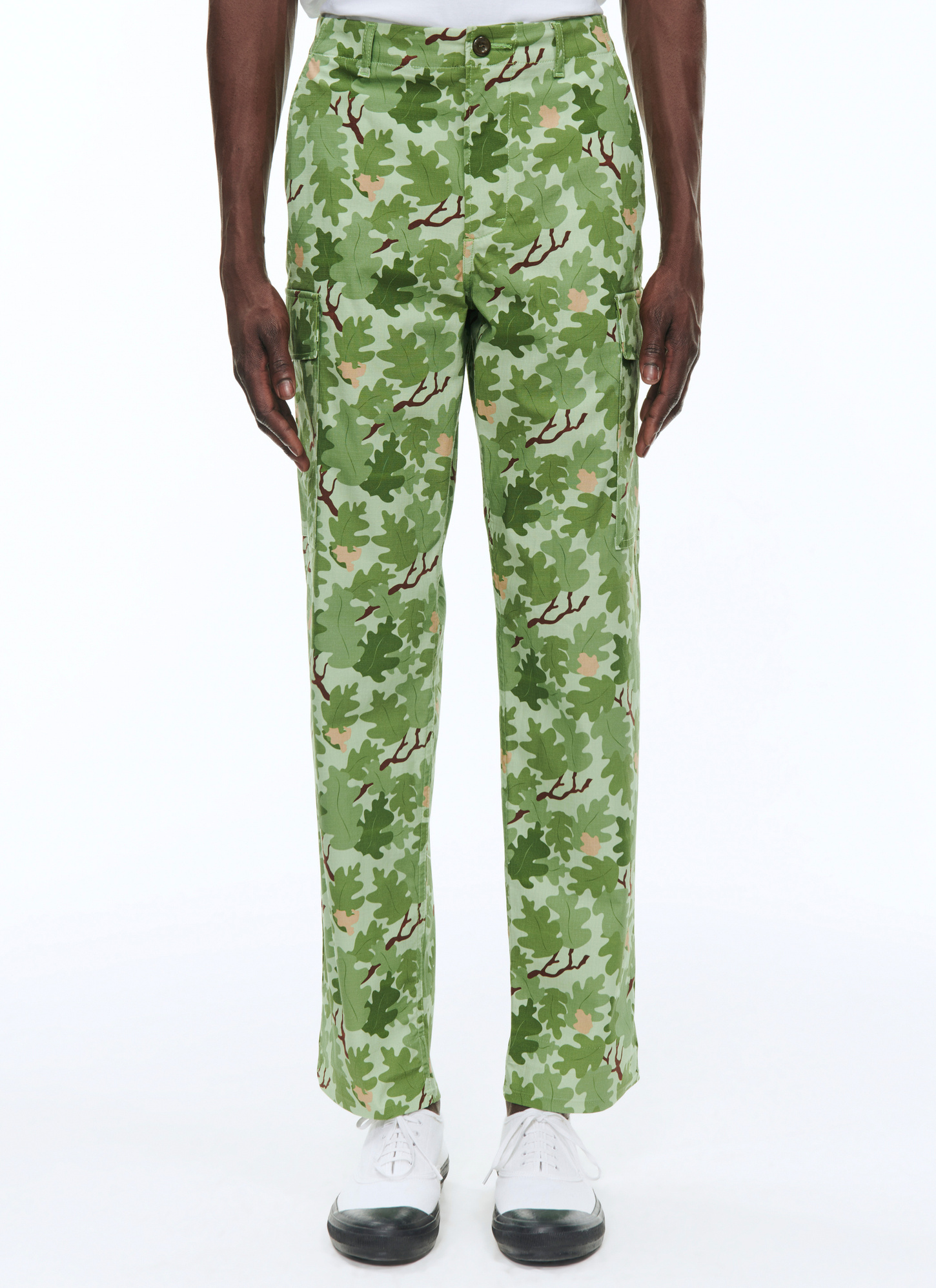 Men's trousers camouflage print cotton and elastane Fursac - P3BALI-BP08-40