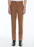Wool flannel fitted trousers - P3AXIN-CX21-G011