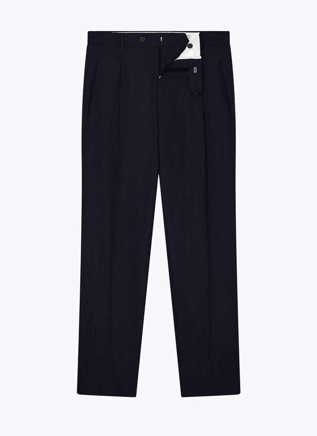 Men's virgin wool flannel trousers Fursac - P3EDKA-OC55-31