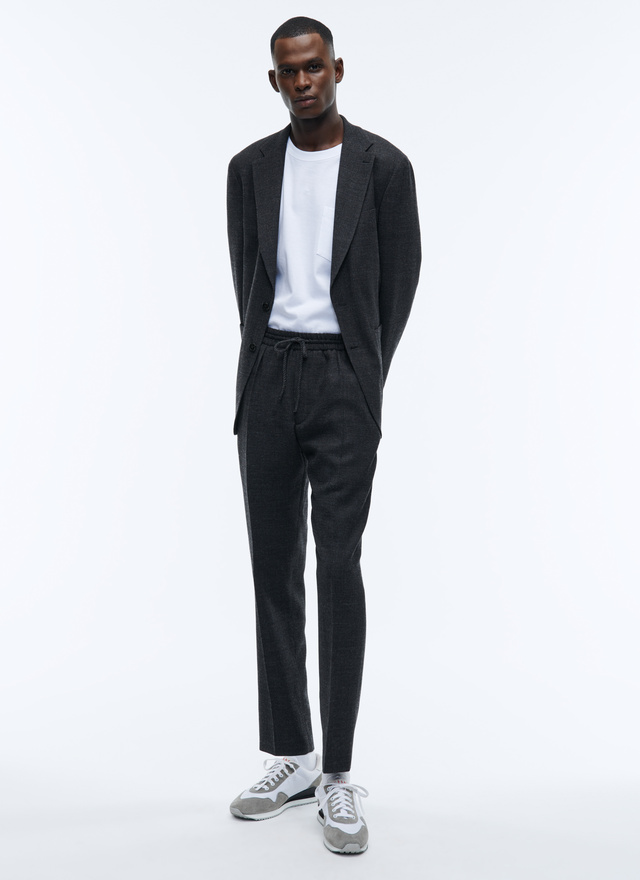 Men's charcoal grey trousers Fursac - 22HP3VOKY-AX03/21