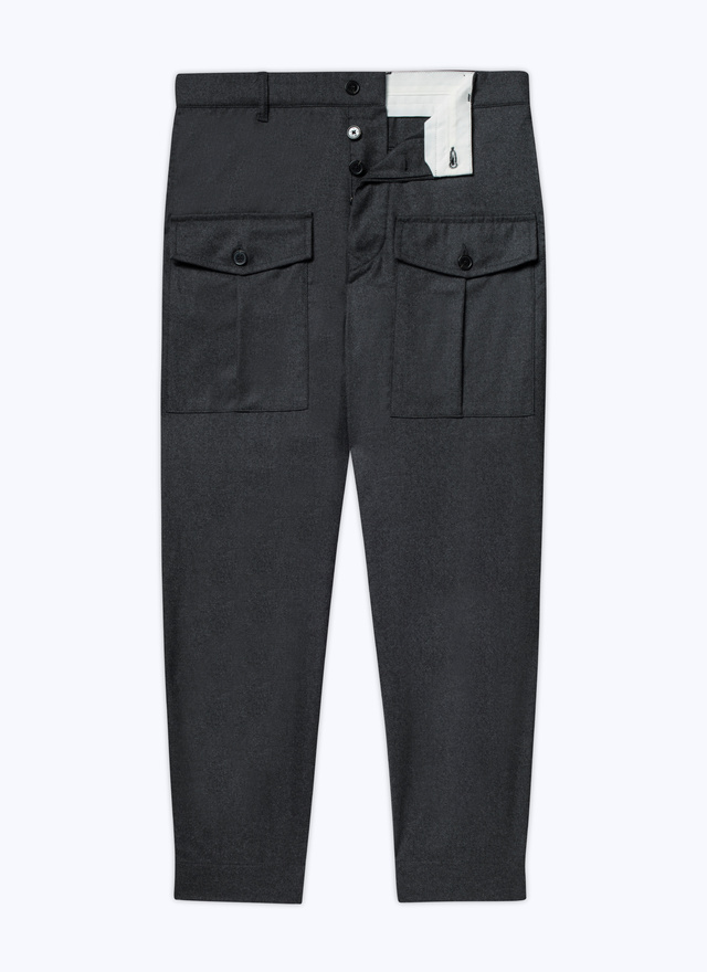 Men's charcoal grey trousers Fursac - P3ARGO-OC55-22