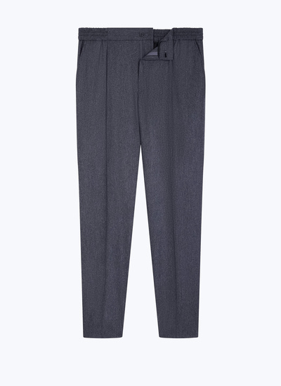 Men's certified virgin wool flannel trousers Fursac - P3CVOK-EC29-B022