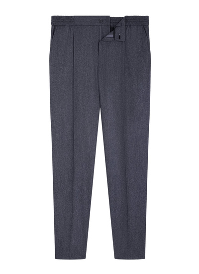 Men's certified virgin wool flannel trousers Fursac - P3CVOK-EC29-B022