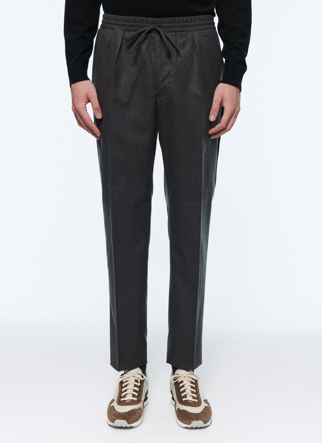 Men's charcoal grey trousers Fursac - P3VOKY-OC55-22