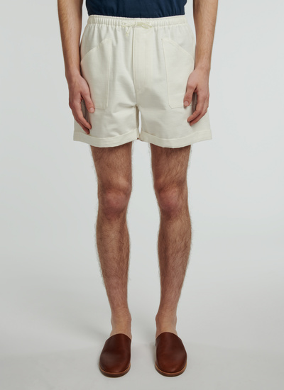 Men's trousers ecru cotton Fursac - 22EP3VAJO-VX01/02