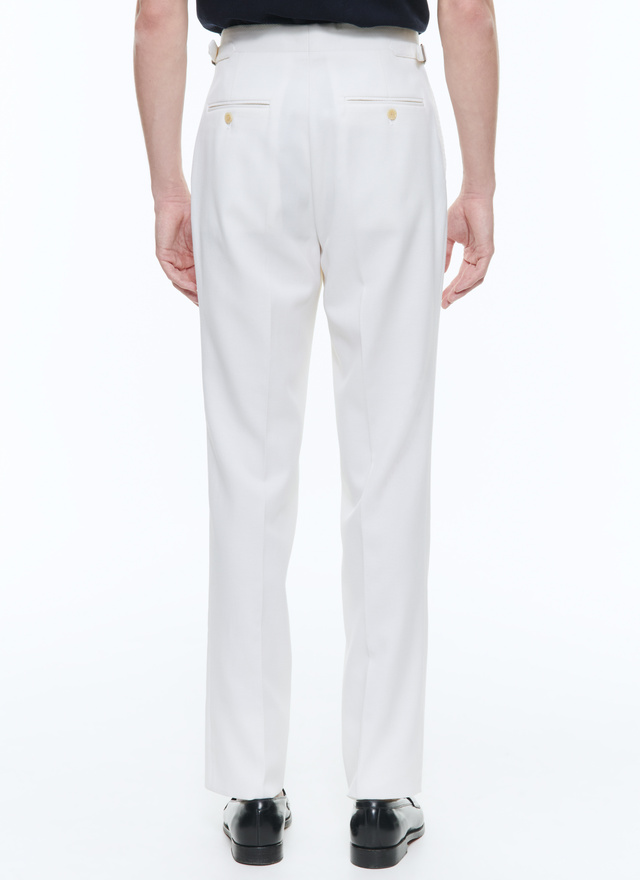 Men's ecru trousers Fursac - P3DOHA-DP01-A002
