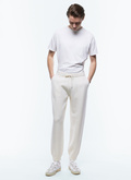 Sweatpants in cotton and certified wool - P3EJOG-EA12-A002