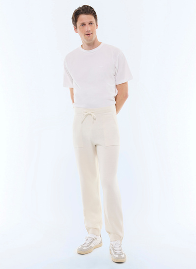 Men's ecru trousers Fursac - P3GING-GA18-A002