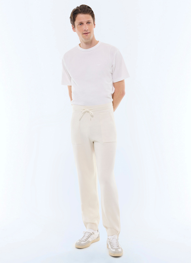 Men's ecru trousers Fursac - P3GING-GA18-A002