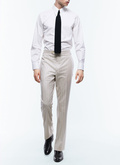Slim fit pants in striped wool - P3DOTT-EC10-A002