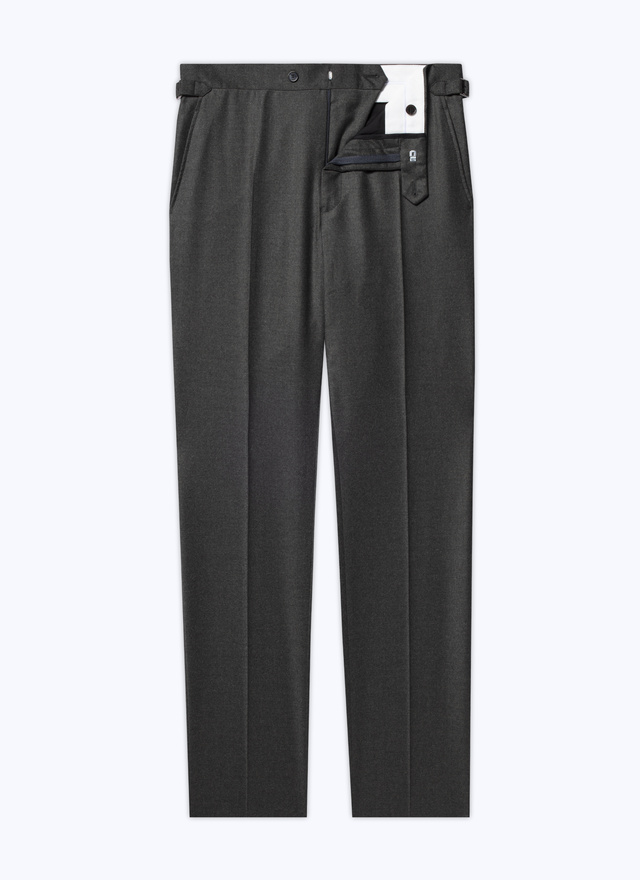 Men's virgin wool flannel trousers Fursac - P3AXIN-CC65-H013