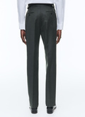 Wool flannel fitted trousers - P3AXIN-CC65-H013