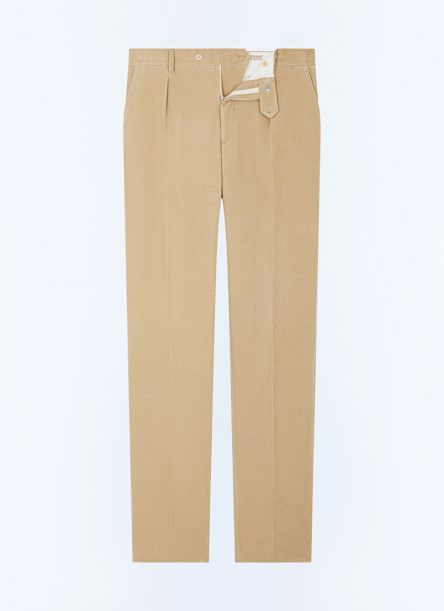 Men's green certified corduroy trousers Fursac - P3GALO-GX41-A008
