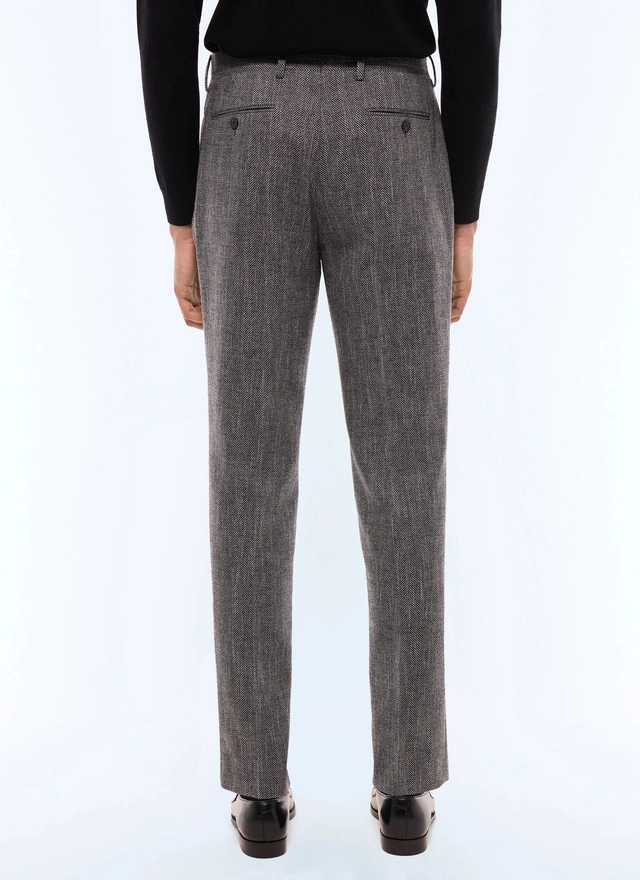 Men's virgin wool, cotton and linen serge trousers Fursac - P3ETAN-CX40-B022