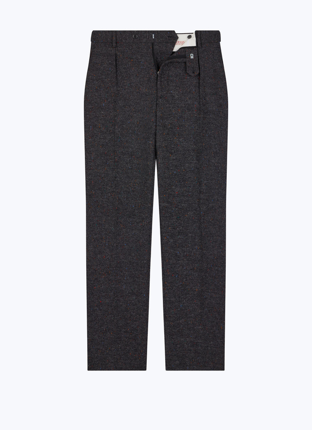 Men's virgin wool tweed trousers Fursac - P3ELLO-EX09-B021