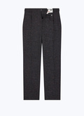 Straight leg pants in mottled wool - P3ELLO-EX09-B021