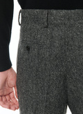 Virgin wool tweed fitted trousers - P3BATE-RP14-29