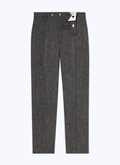 Virgin wool tweed fitted trousers - P3BATE-RP14-29
