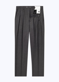Wool flannel straight trousers - P3CATI-OC55-22