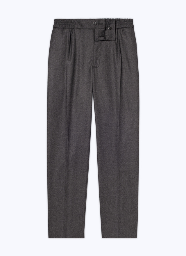 Men's blended virgin wool flannel trousers Fursac - P3CVOK-OC55-22
