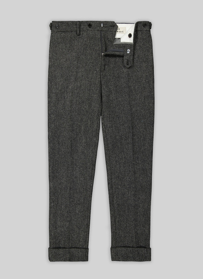 Men's grey virgin wool trousers Fursac - P3TOZO-RP14-29