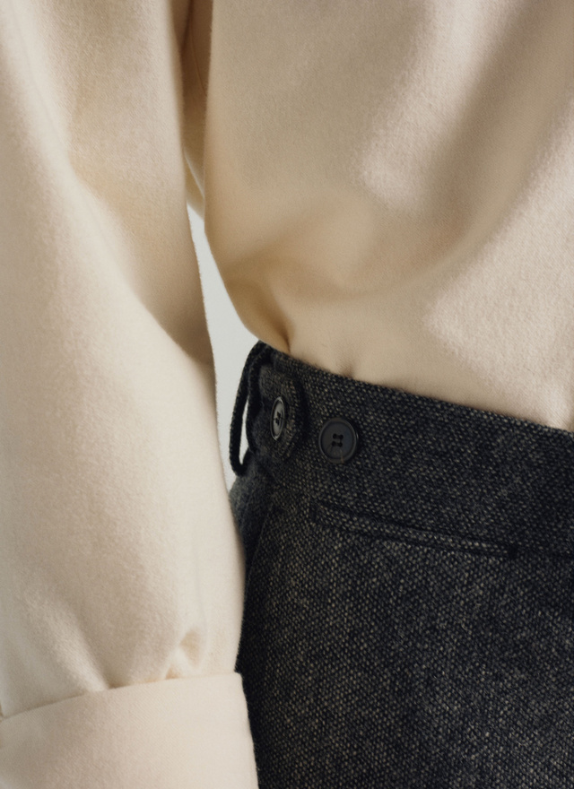 Men's grey trousers Fursac - P3TOZO-RP14-29