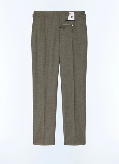 Men's virgin wool flannel trousers Fursac - P3AXIN-CC46-H018