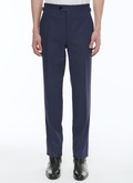 Wool flannel fitted trousers - P3AXIN-CC65-D029