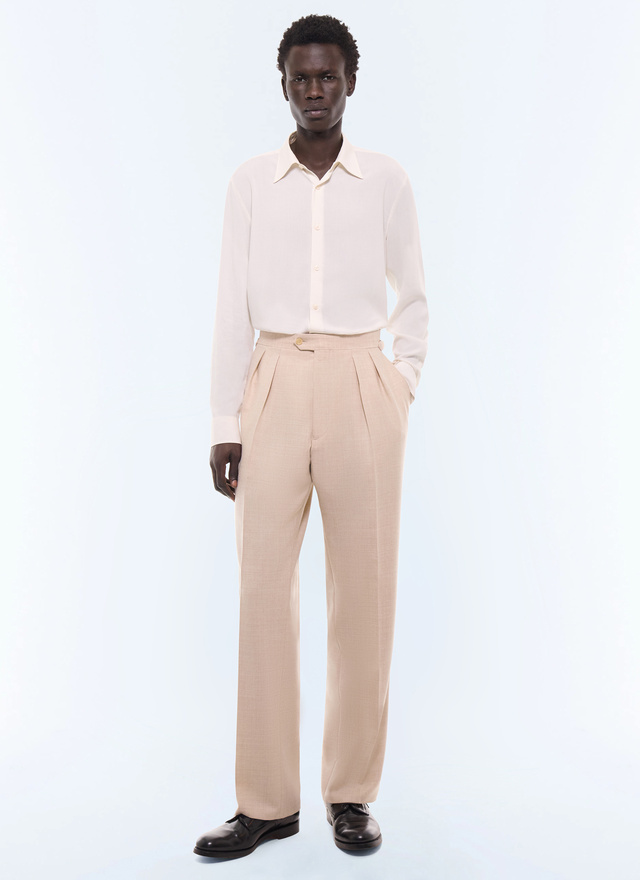 Men's natural trousers Fursac - P3GARG-LC17-A003