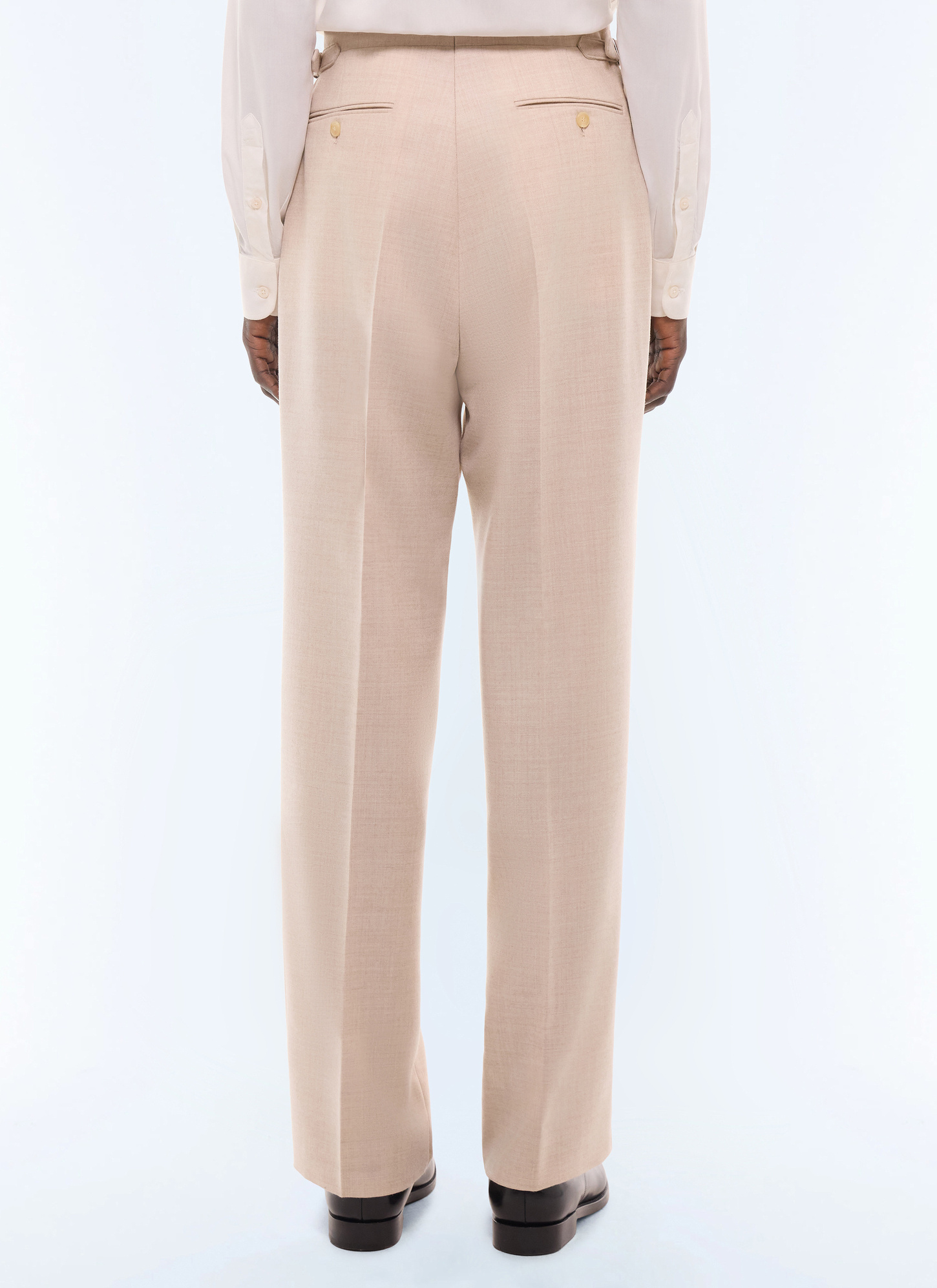 Men's main fabric: 100% virgin woolwaistband lining: 58% cotton, 42% polyesterleg lining: 100% polyesterpocket lining: 58% cotton, 42% polyester trousers Fursac - P3GARG-LC17-A003