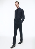 Virgin wool tweed fitted trousers - P3BATE-RP14-30