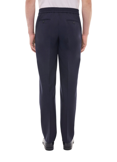 Men's trousers navy blue certified wool flannel Fursac - P3CVOK-EC29-D030