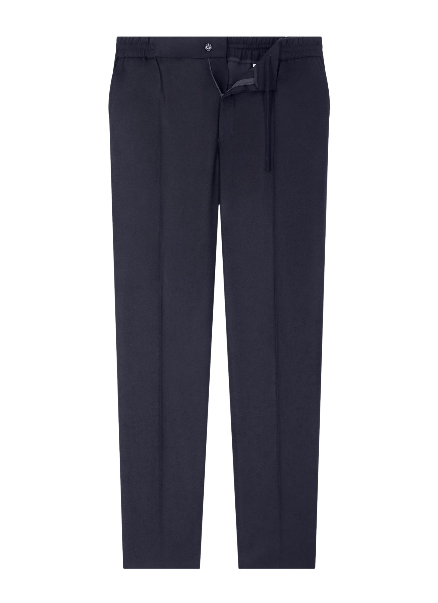 Men's trousers navy blue certified wool flannel Fursac - P3CVOK-EC29-D030