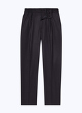 Wool flannel elasticated trousers - P3CVOK-OC55-31