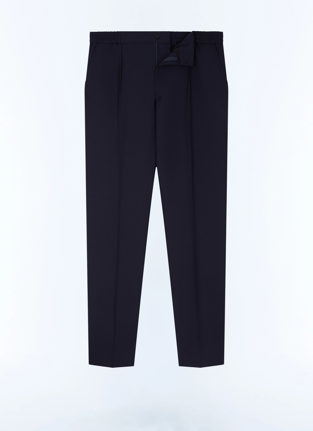 Men's virgin wool and elastane crepe trousers Fursac - P3CVOK-VC07-30