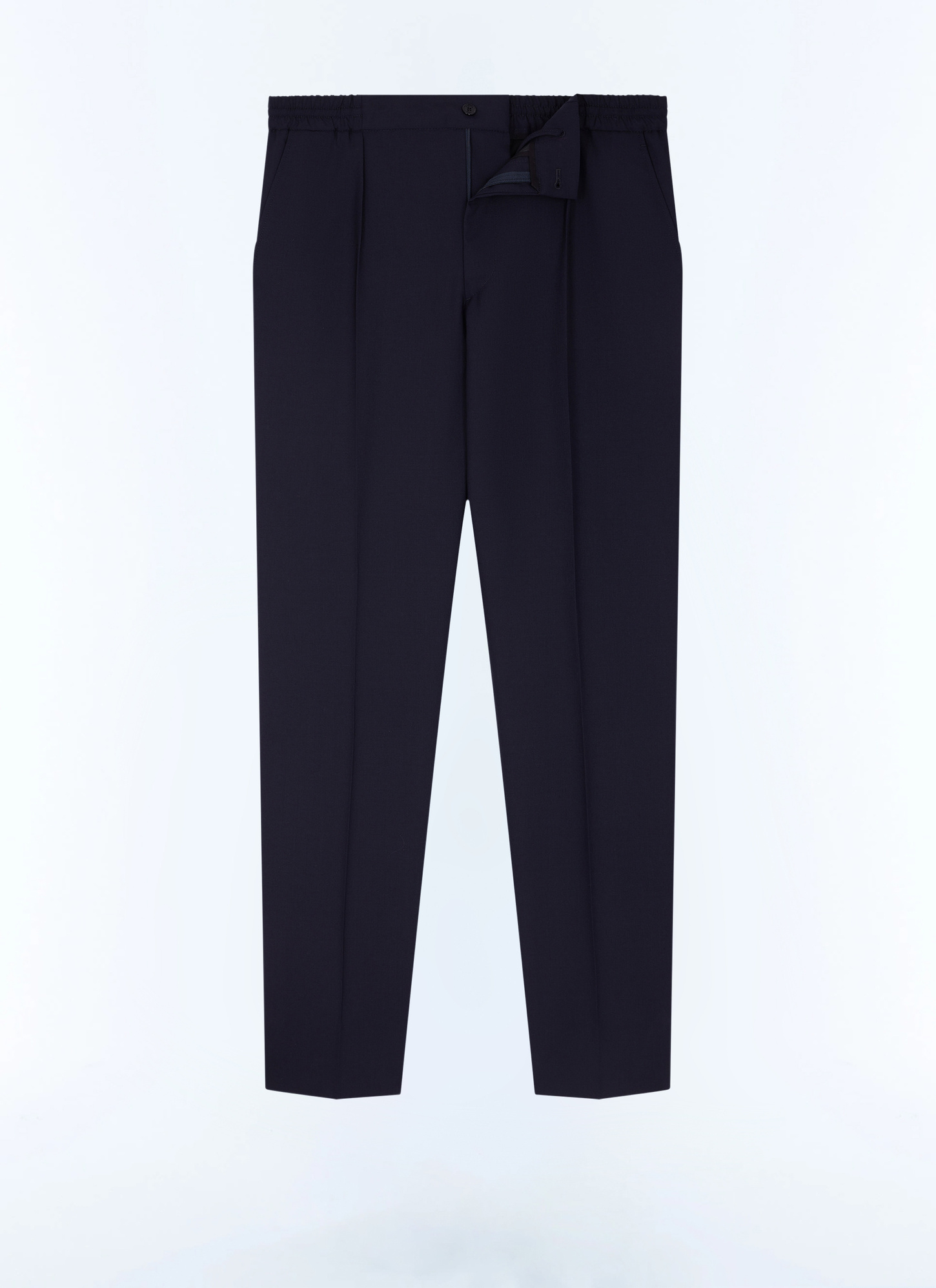 Men's virgin wool and elastane crepe trousers Fursac - P3CVOK-VC07-30