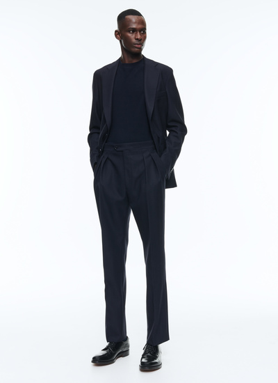 Men's virgin wool serge trousers Fursac - P3DOHA-DX01-D030