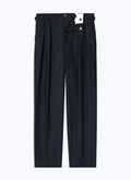 Certified wool pleated trousers - P3DOHA-DX01-D030