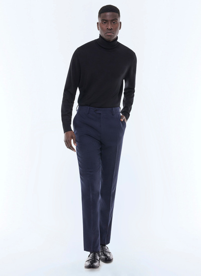 Men's navy blue trousers Fursac - P3ETAN-CX40-D030