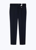 Slim fit pants in wool twill - P3EXIN-EP05-D030