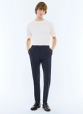 Cotton canvas elasticated pants - P3FVOK-FP02-D030