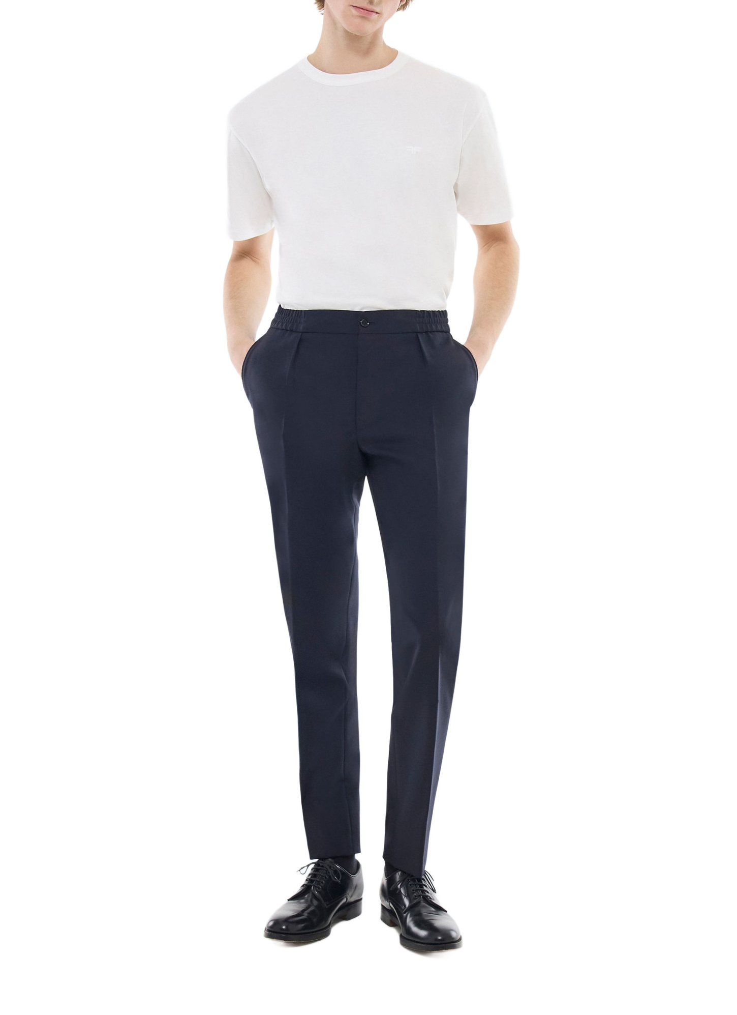 Men's trousers navy blue cotton canvas Fursac - P3FVOK-FP02-D030
