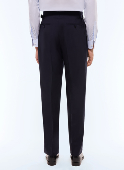 Men's navy blue trousers Fursac - P3GARG-BV01-30