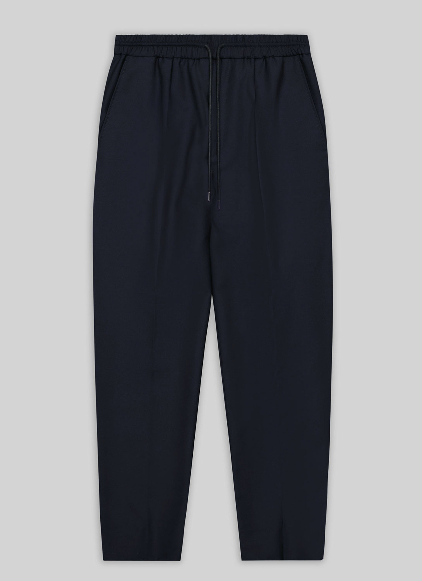 Men's blue, navy blue wool and mohair trousers Fursac - P3TOKY-TX09-30