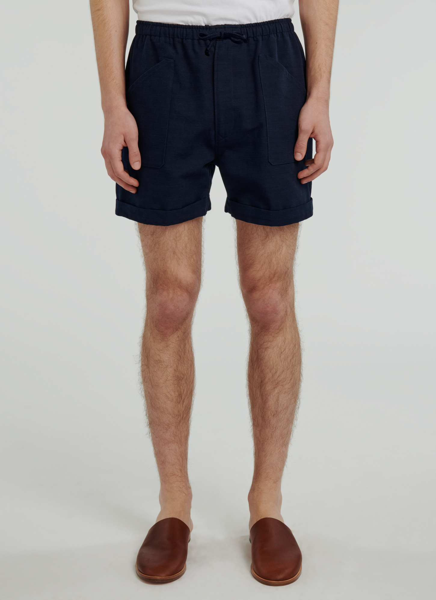 Men's navy blue trousers Fursac - P3VAJO-VX01-32