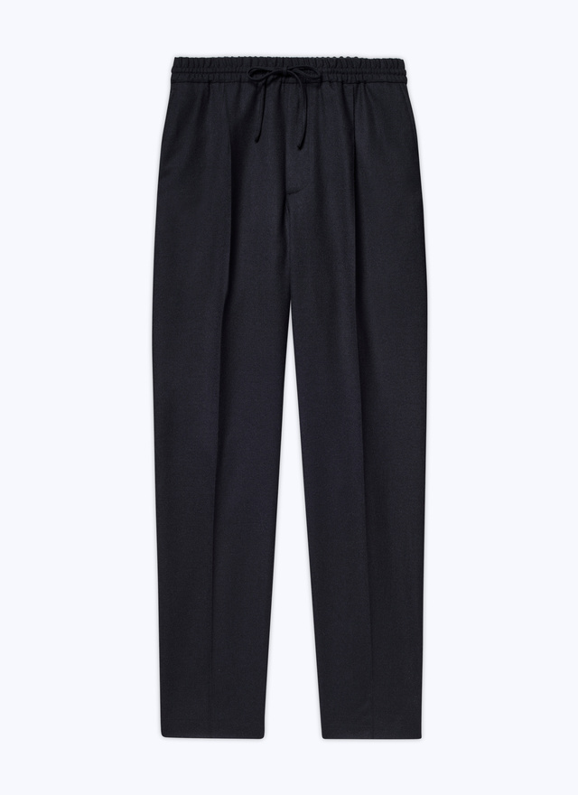 Grand Le Mar  Navy Flannel Gurkha trousers made of fabric  Facebook