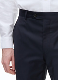 Navy blue wool serge trousers - P3VOXA-AC81-31